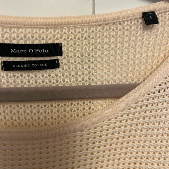 Marc O'Polo Cream Crew Neck Pullover Sweater Size Small Organic Cotton - Picture 4 of 5